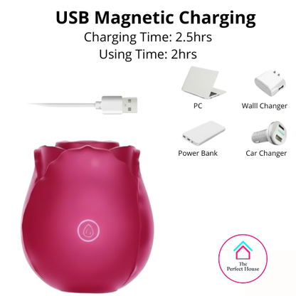 TPH Premium Flower – Vibrator Clit & Nipple Stimulator - 9 Licking Modes