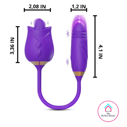 TPH Supreme Flower - L1ck1ng V1brat0r -  Cl1toral St1mulator Massager - D1ld0