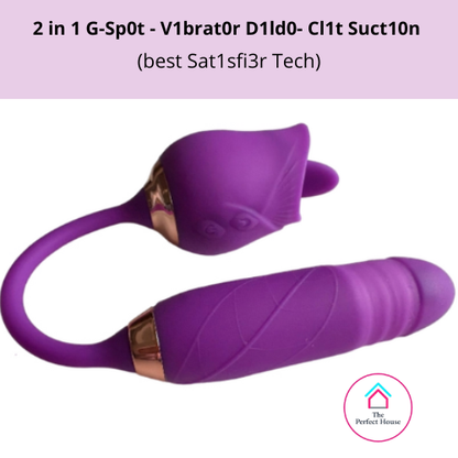 TPH Supreme Flower - L1ck1ng V1brat0r -  Cl1toral St1mulator Massager - D1ld0